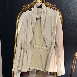 Fabletics Cream Women's Cape Jacket